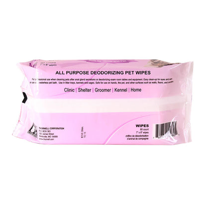 A.O.E All Purpose Deodorizing Pet Wipes  80 ct