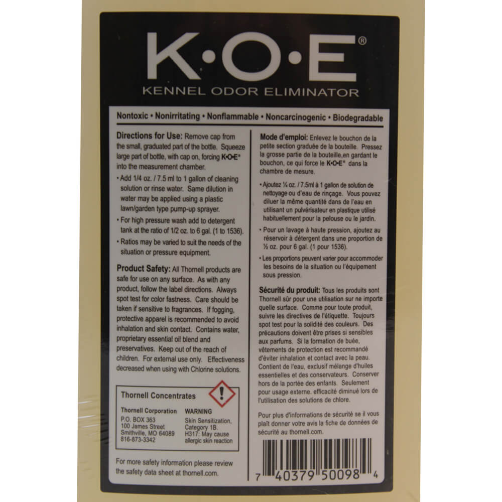 k.o.e kennel odor eliminator  concentrate  16 oz