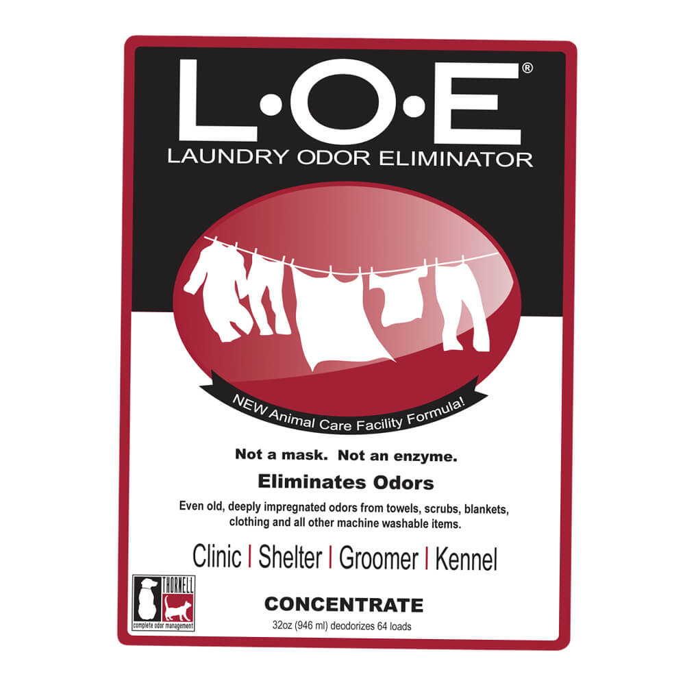 l.o.e. laundry odor eliminator concentrate, 32 oz