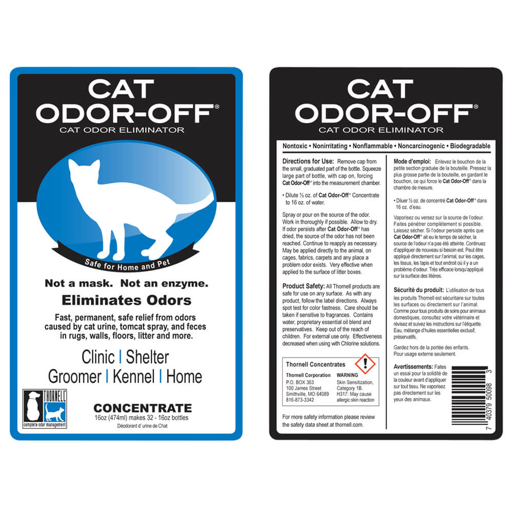 cat odor-off  concentrate  16 oz bottle