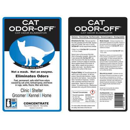 Cat Odor-Off  Concentrate  16 oz Bottle