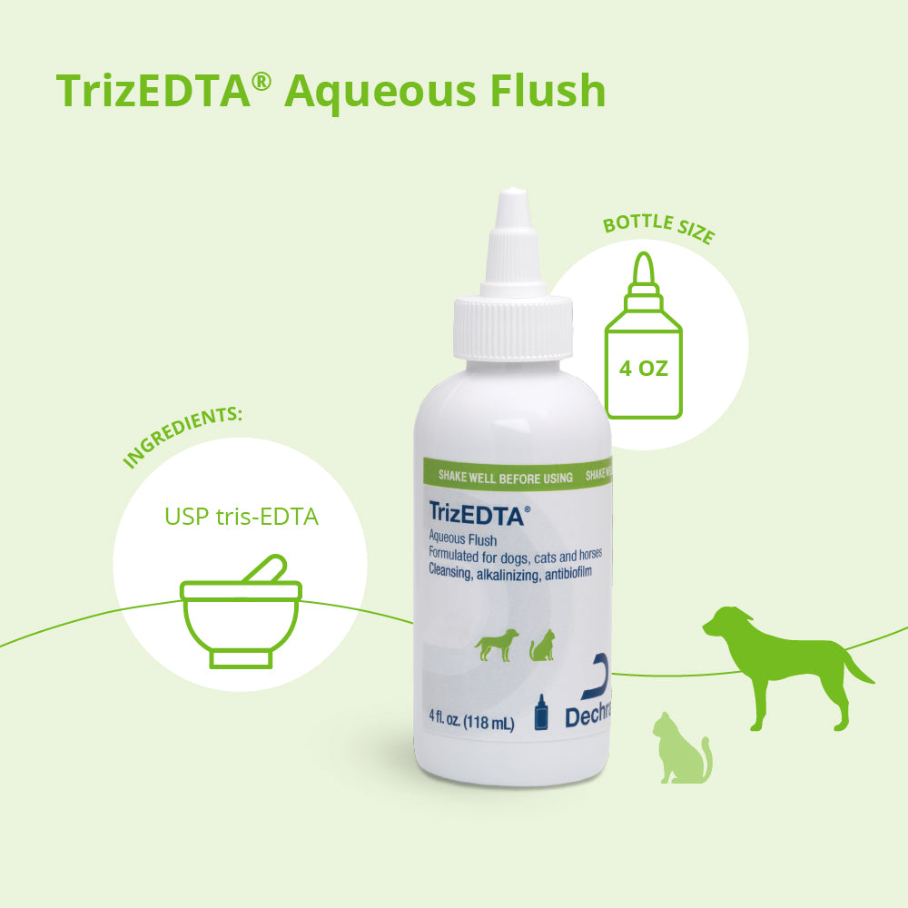 trizedta aqueous flush for dogs, cats and horses, 4 oz
