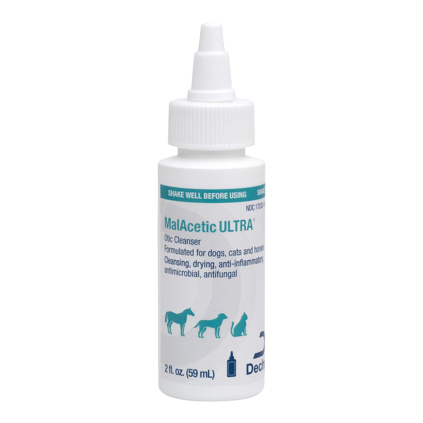 malacetic ultra otic cleanser for dogs, cats, and horses