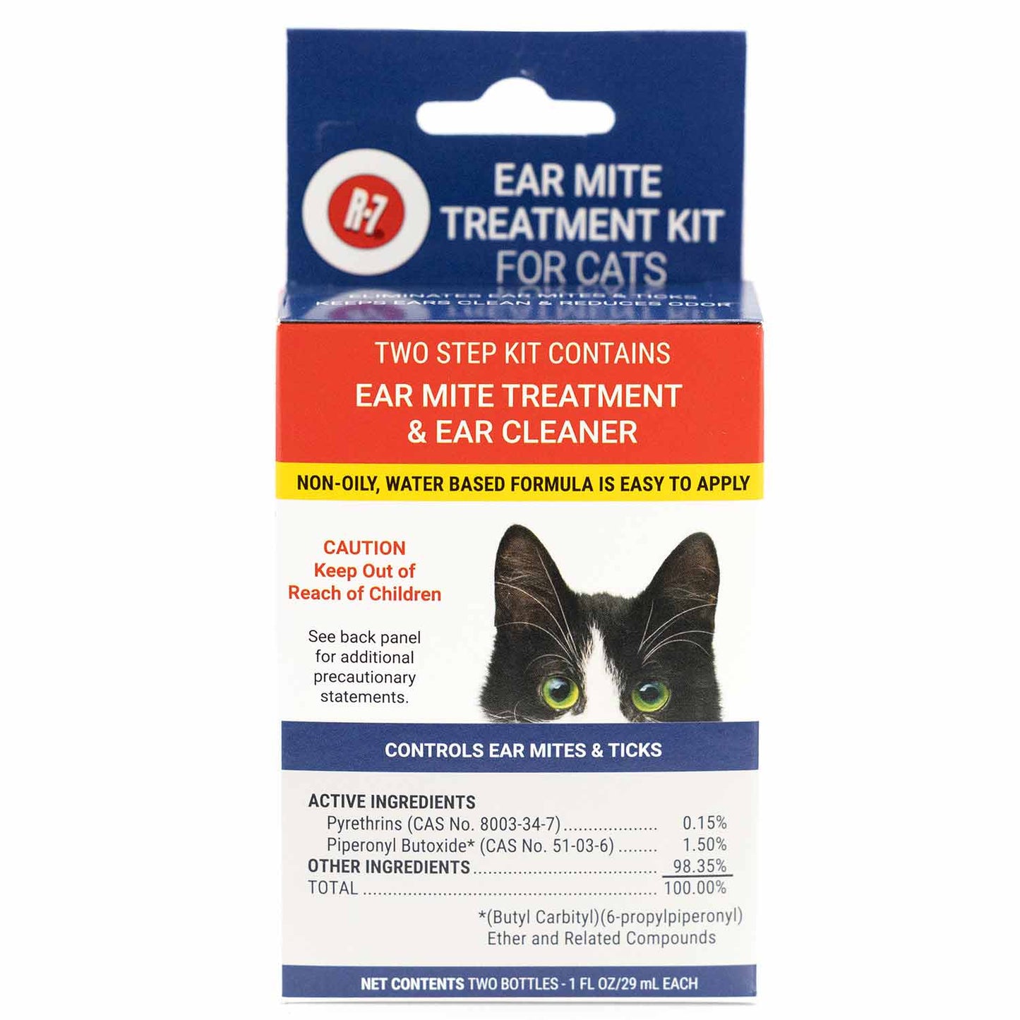 r-7m ear mite treatment kit for cats  1 oz