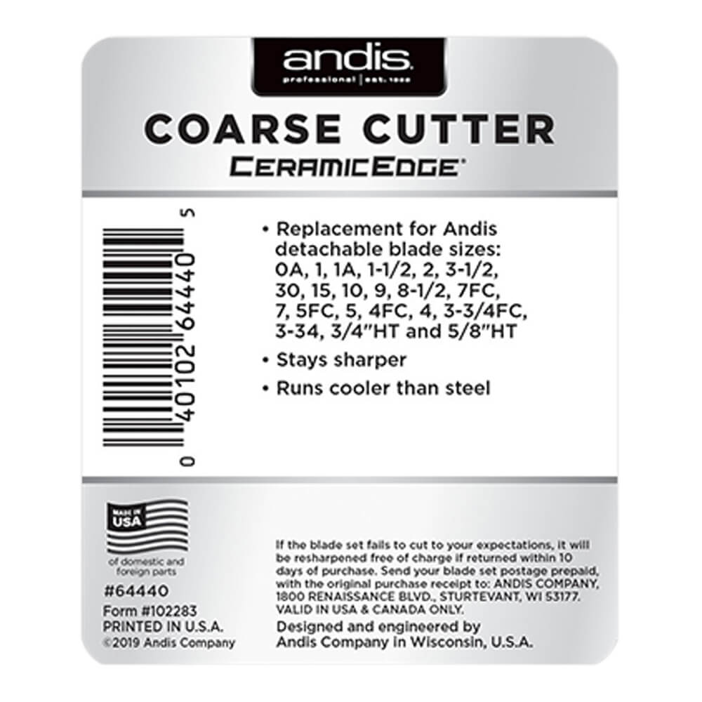andis ceramicedge detachable cutter blade