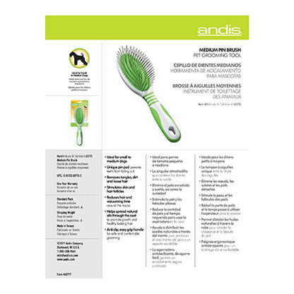 Andis Pin Brush Medium