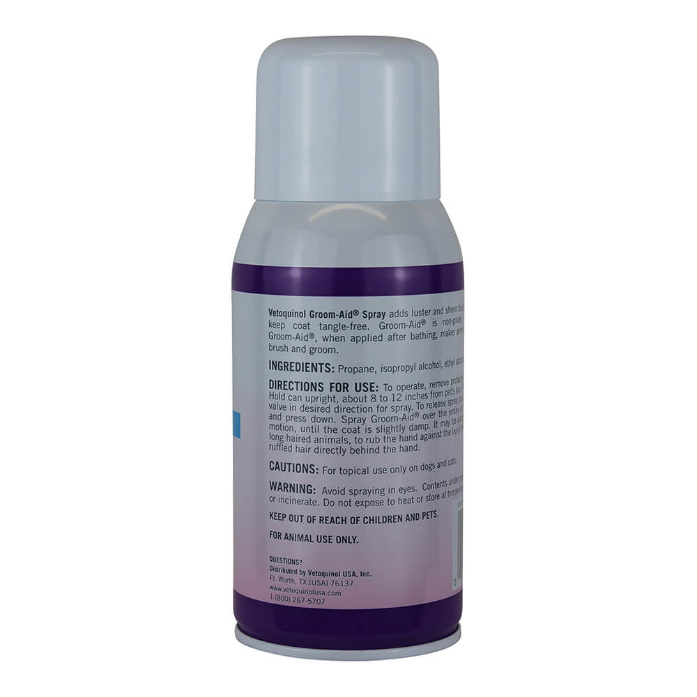 orm-d vetoquinol care  groom-aid spray  for dogs & cats  7.3 oz