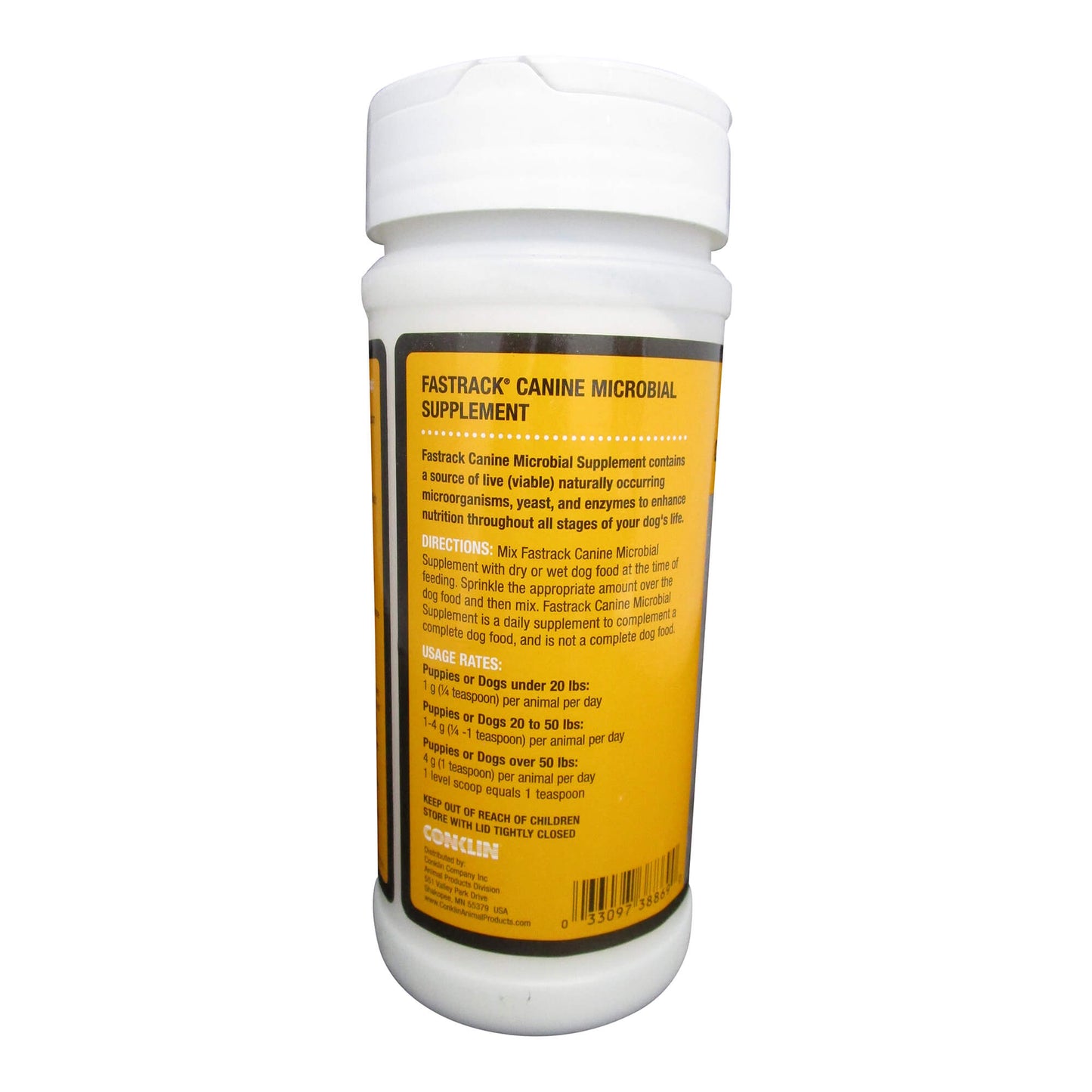 fastrack canine microbial supplement, 300 g