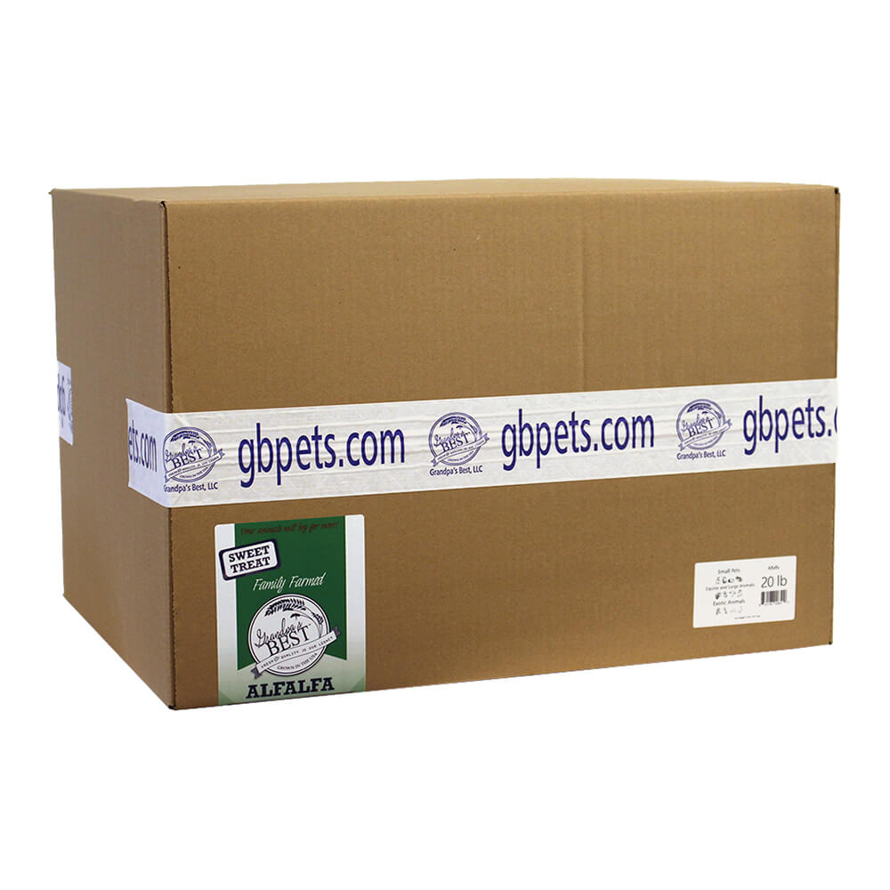 grandpa's best alfalfa loose boxed hay,  20 lbs