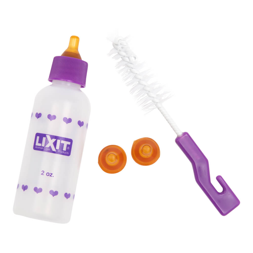 lixit bottle nursing kit, baby animal  -2 oz