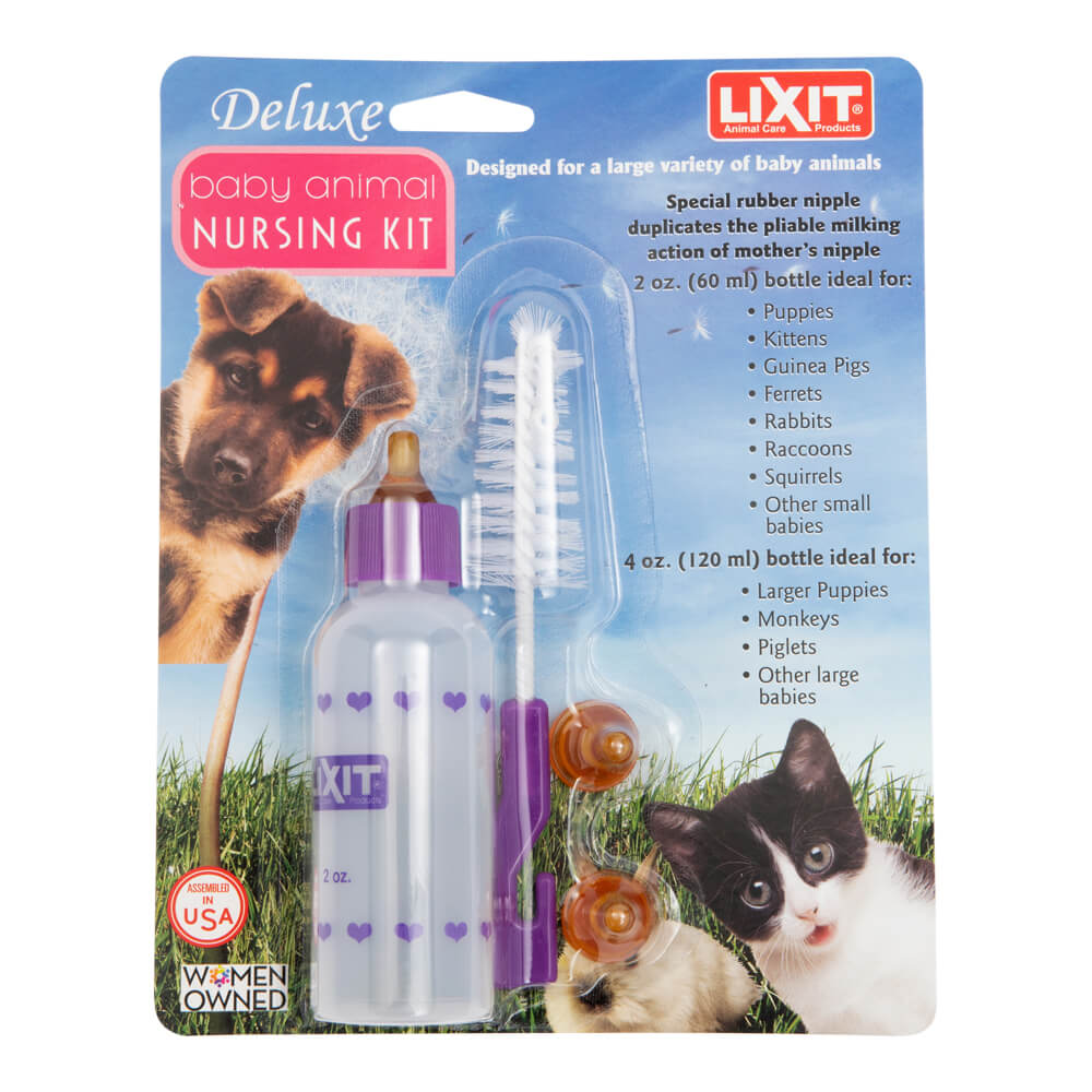 lixit bottle nursing kit, baby animal  -2 oz