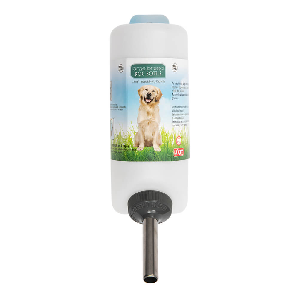 lixit plastic water bottle and tube, 32 oz
