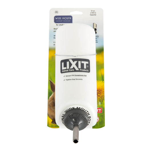 Lixit Plastic Wide Mouth Bottle, 32 oz