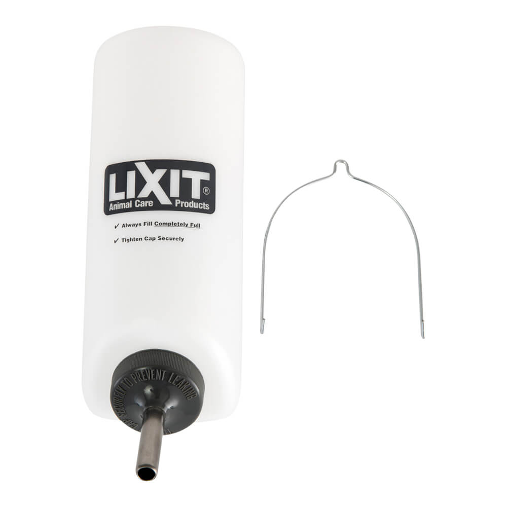 lixit plastic wide mouth bottle, 32 oz