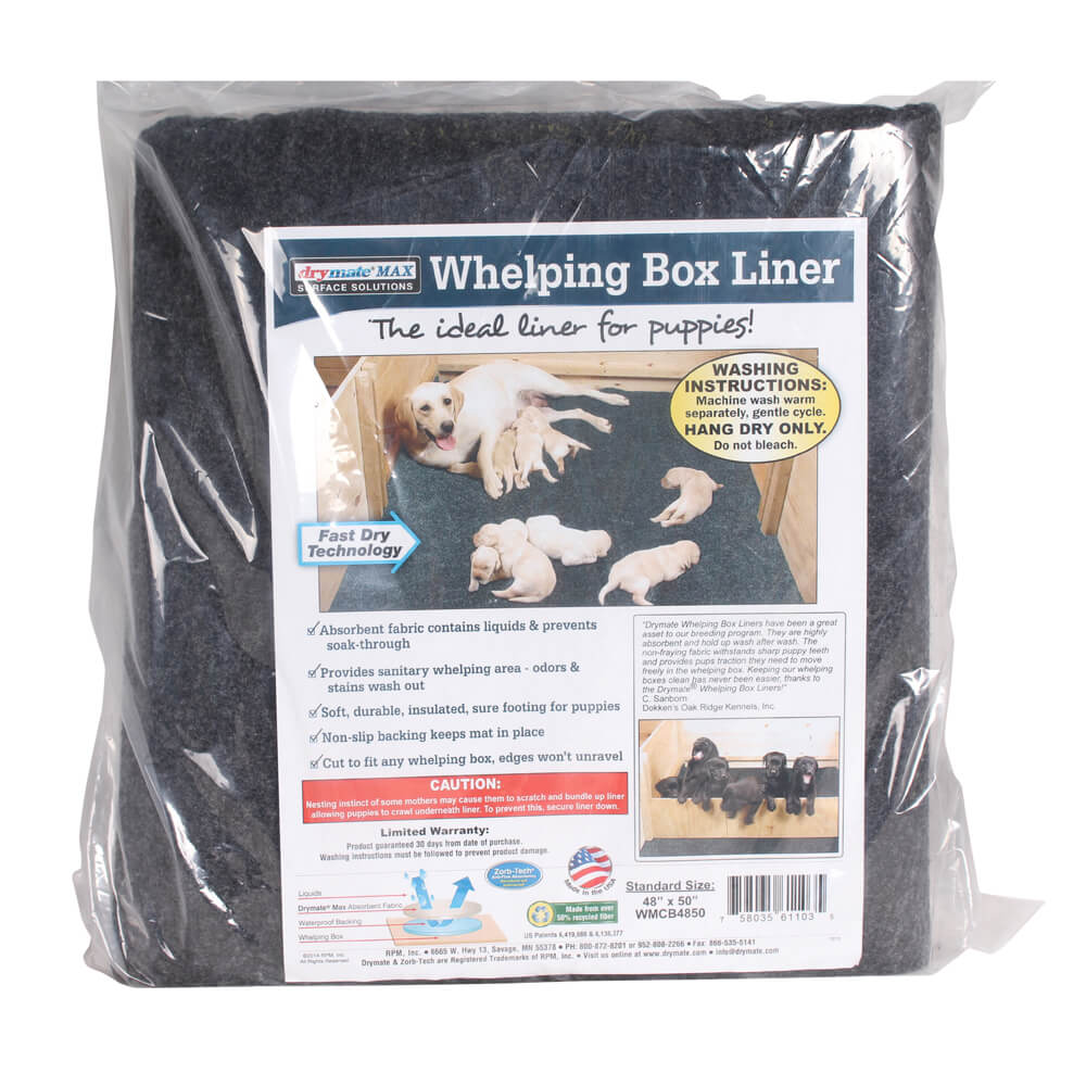 drymate whelping mat charcoal  48"x50"
