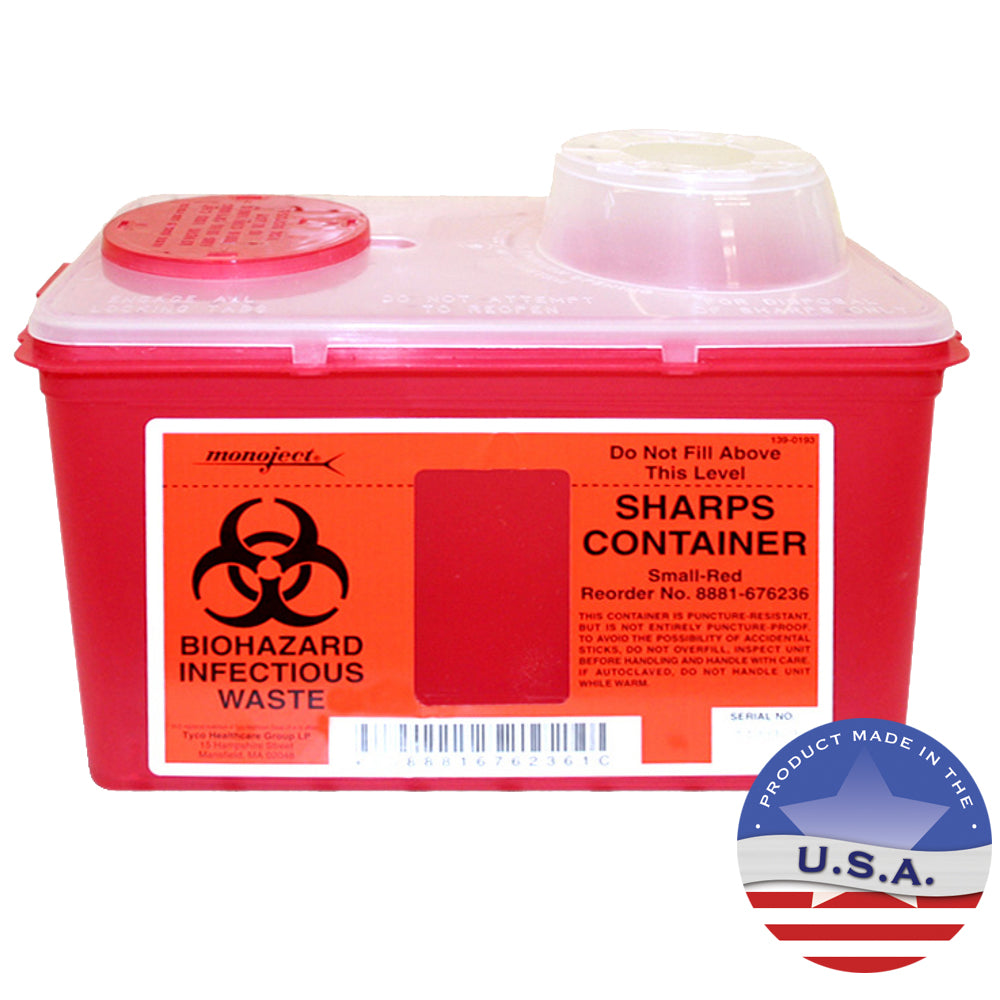sharps biohazard container, 1 gallon