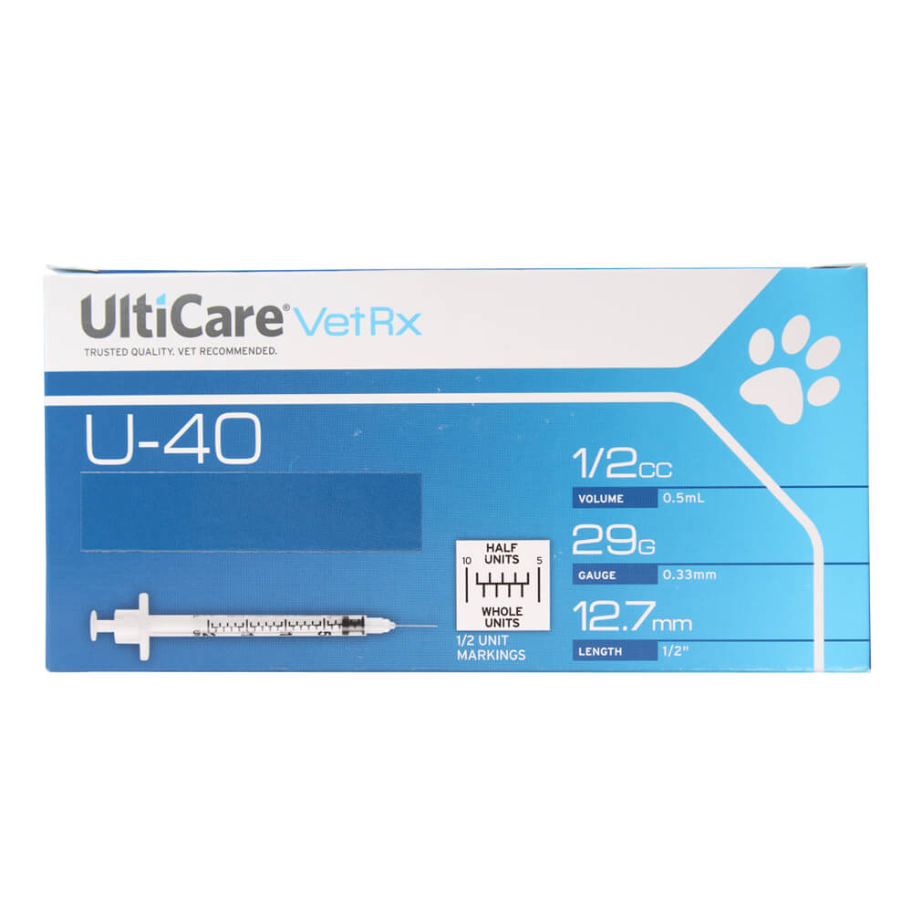 ulticare u-40 1/2cc 29x1/2 100ct (1/2 units) w/o disposal