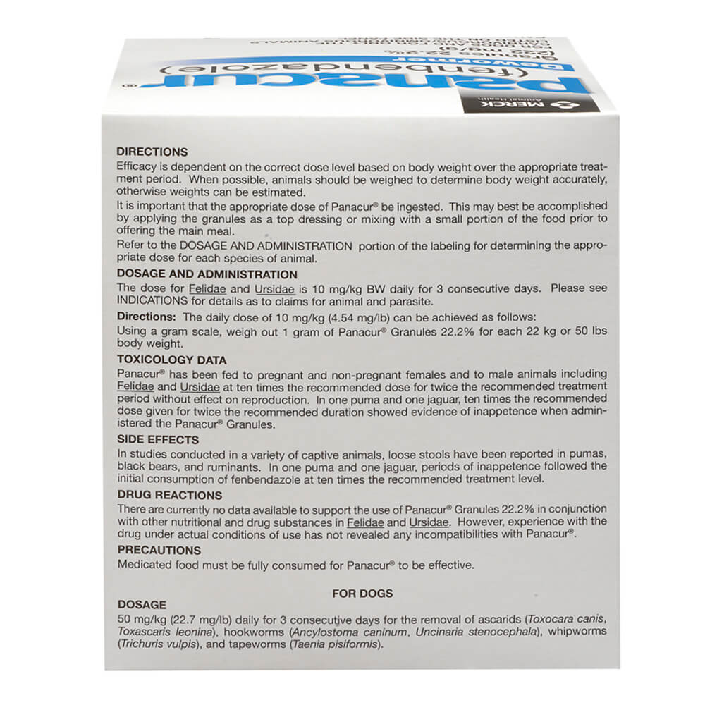 rx panacur 22.2% granules x 1 lb tub