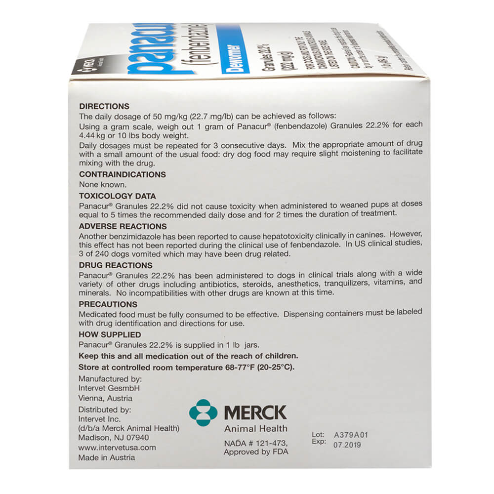 rx panacur 22.2% granules x 1 lb tub
