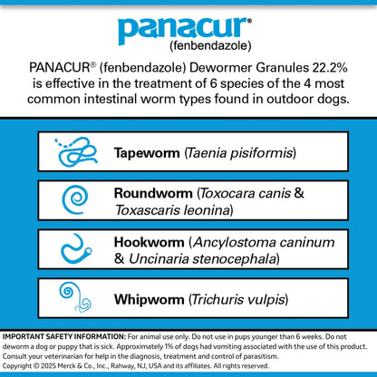 Rx Panacur 22.2% granules x 1 lb tub