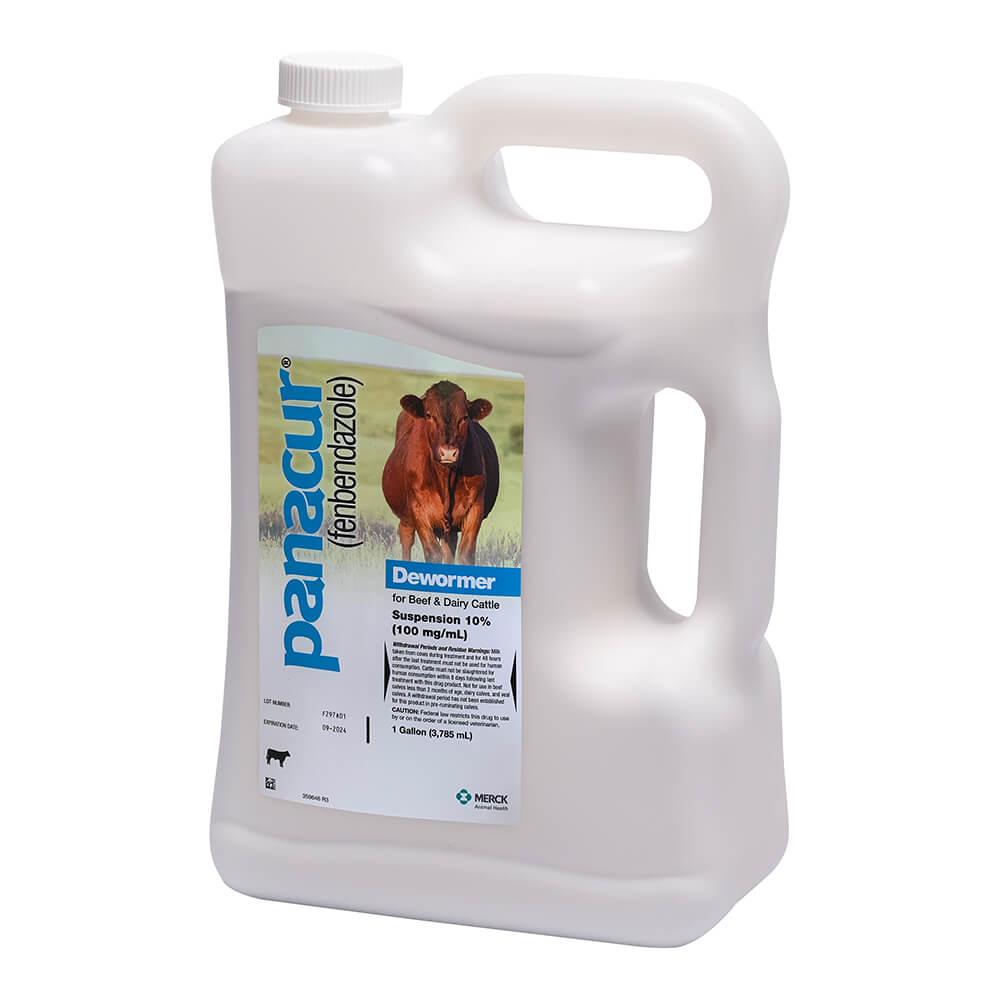 rx panacur beef & dairy cattle dewormer suspension 10% x 1 gallon