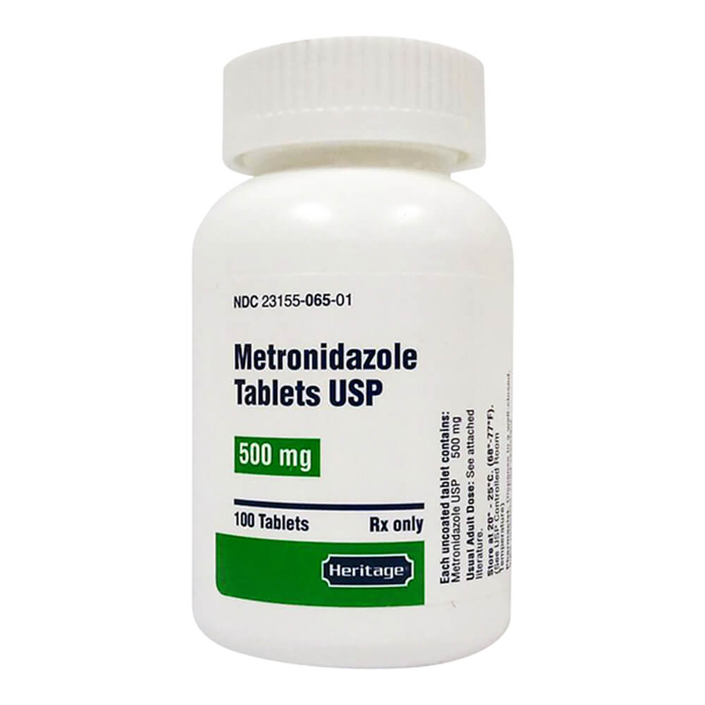 rx metronidazole 500 mg x 100 tablets