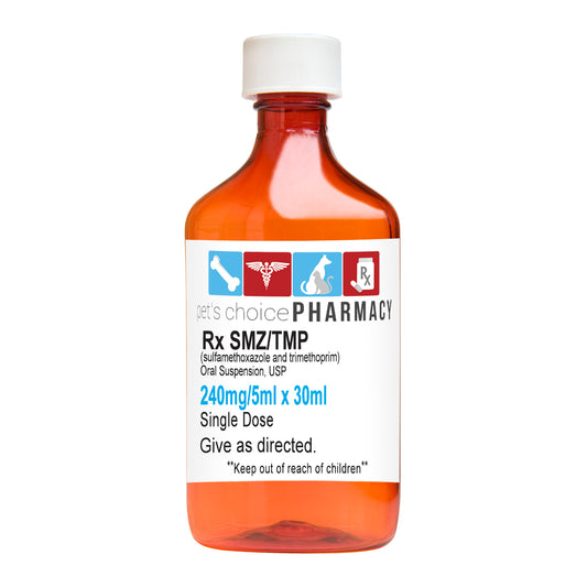 Rx SMZ/TMP 240mg/5ml x 30ml suspension