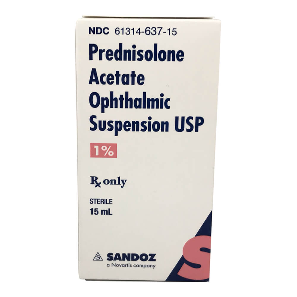 rx prednisolone acetate 1% x 15ml opth suspension