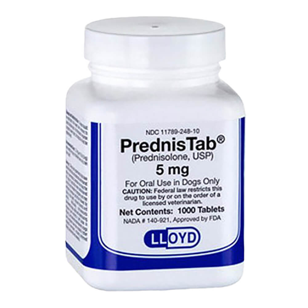 rx prednistab (prednisolone) 5mg x 1000 tablets