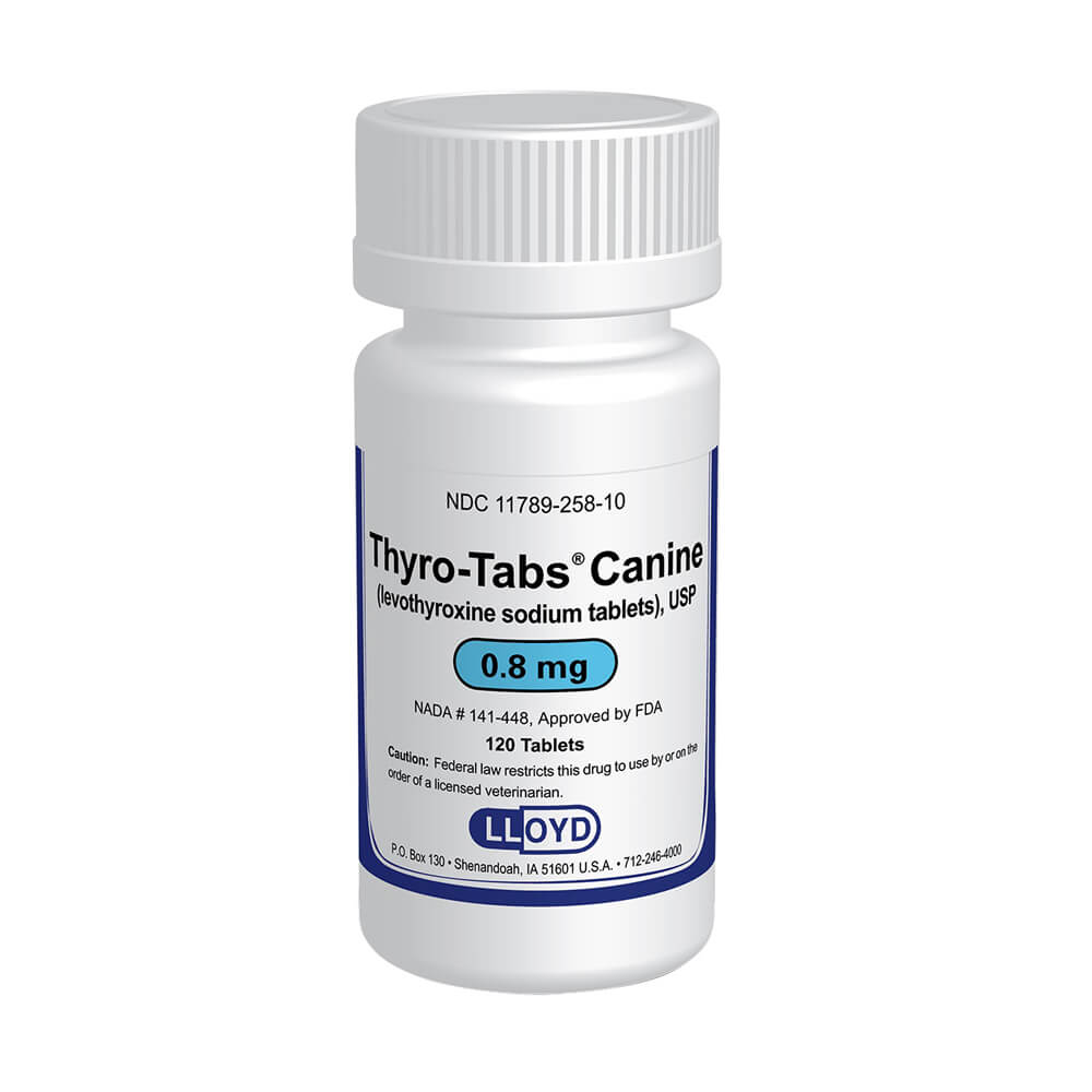 rx thyro-tabs 0.8 mg x 120 tablets