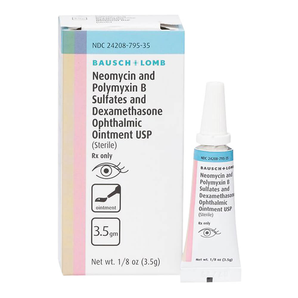rx neopolydex (neomycin polymyxin  dexamethasone ophthalmic ointment)