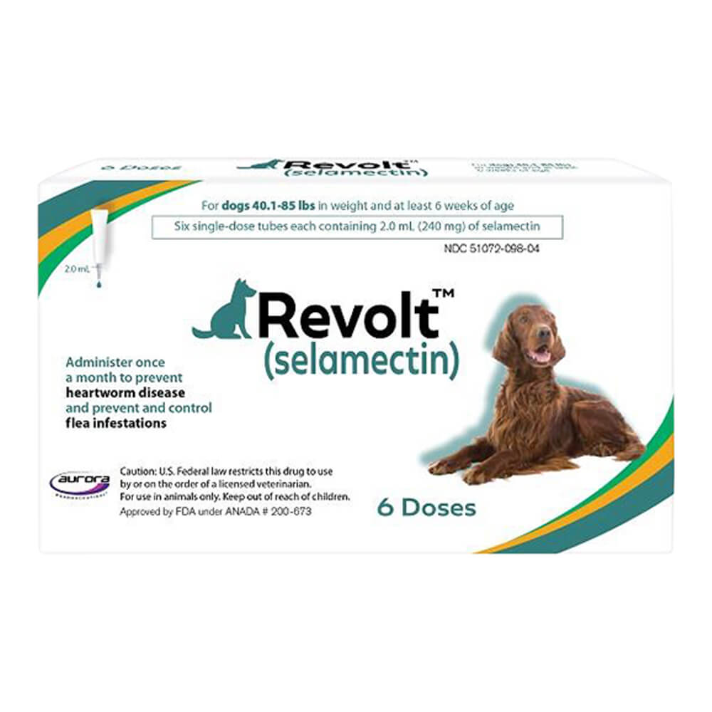 rx revolt (selamectin) dog 40.1-85 lbs  6pk