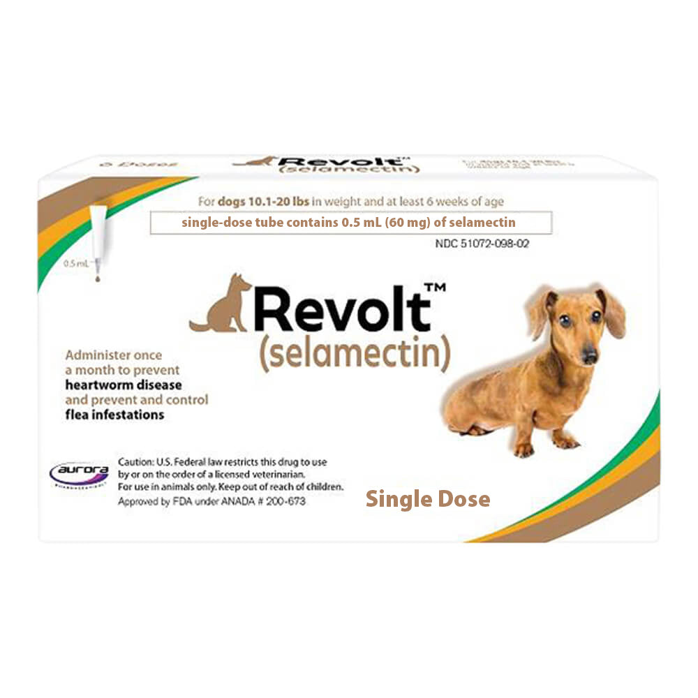 rx revolt (selamectin)  dog 10.1-20 lbs single