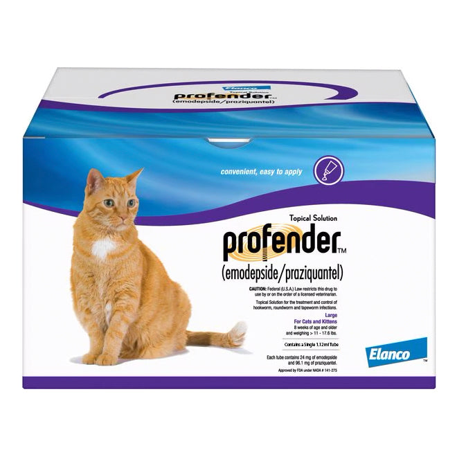 rx profender 11-17.6 lbs large cat x 1 treatment