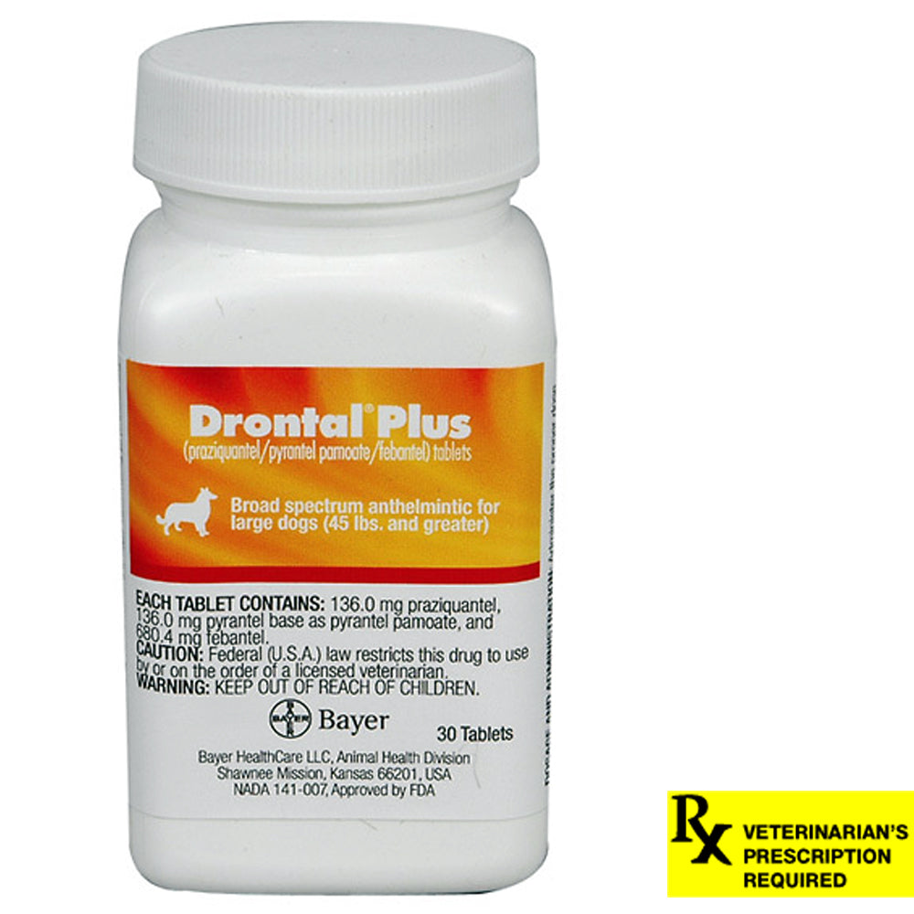 rx drontal plus 136 mg x 30 tablet