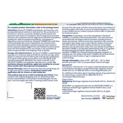 Rx Nexgard Combo Topical for Cats, 5.6-16.5lbs, 3pk