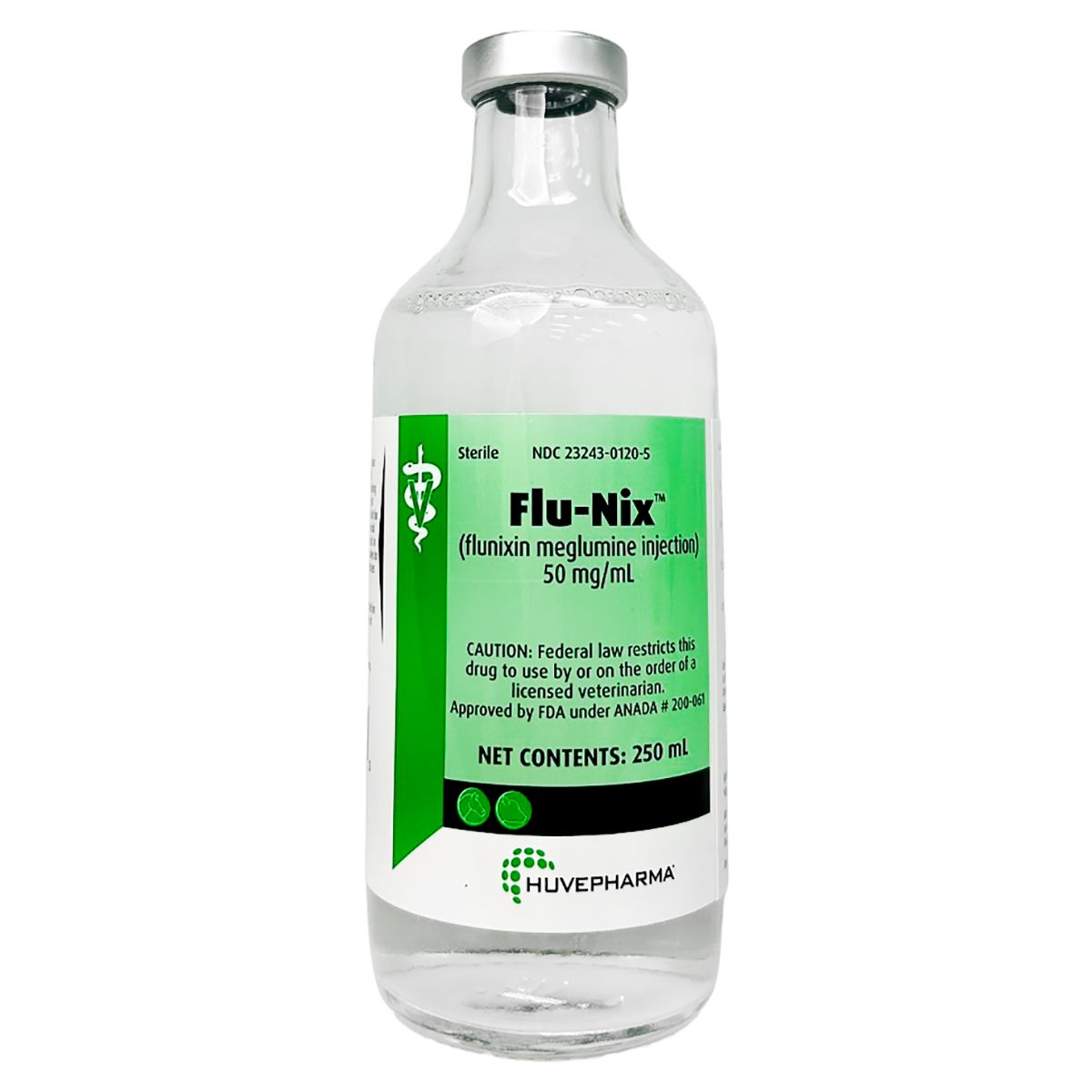 rx flunixin meglumine 50mg/ml x250ml injection