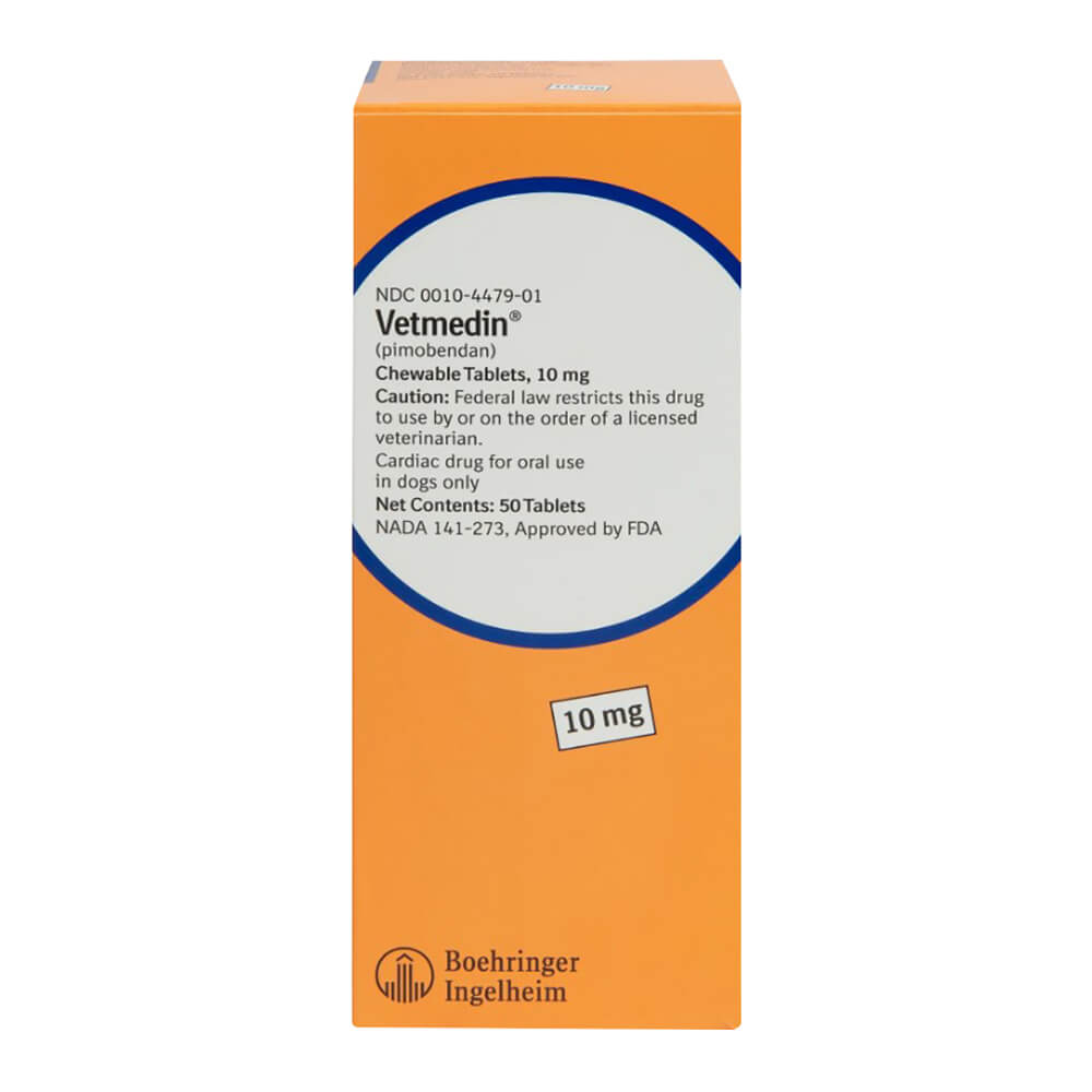 rx vetmedin 10mg x 50 tablets