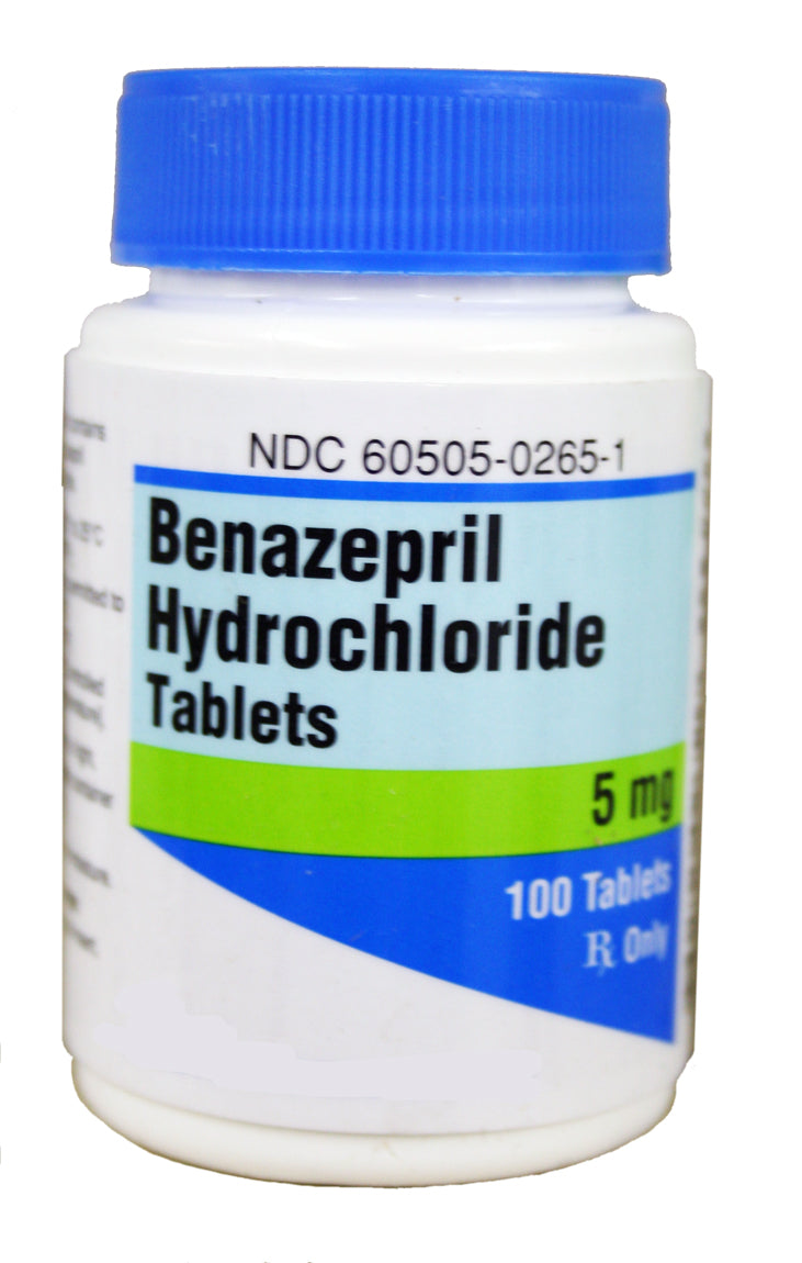 rx benazepril 5mg x 100 tablets