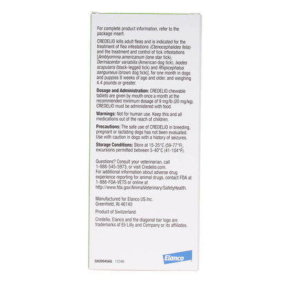 Rx Credelio 25.1-50 lbs (Green) x 6 tablet