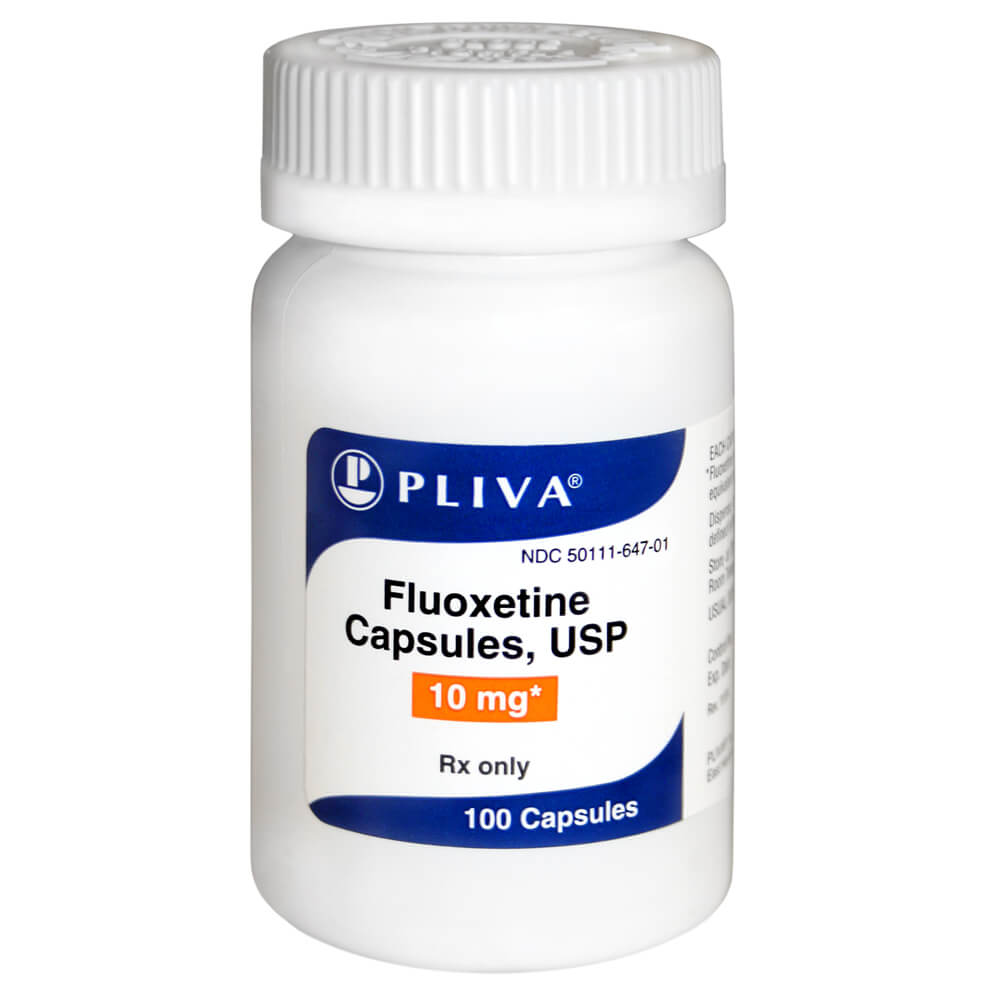 rx fluoxetine capsules  10 mg x 100 ct