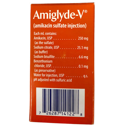 Rx Amiglyde-V 250mg/ml injection x 48ml bottle