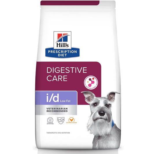 Rx Hill's Prescription Diet i/d Digestive Care Low Fat Chicken Flavor Dry Dog Food, 8.5 lb bag