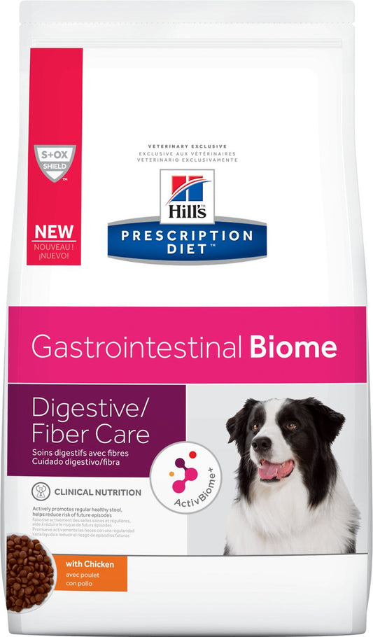 Rx Hill's Prescription Diet Gastrointestinal Biome Chicken Flavor Dry Dog Food, 27.5 lb bag