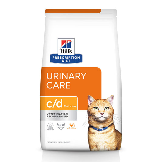 Rx Hill's Prescription Diet c/d Multicare Urinary Care with Chicken Dry Cat Food, 8.5 lb bag