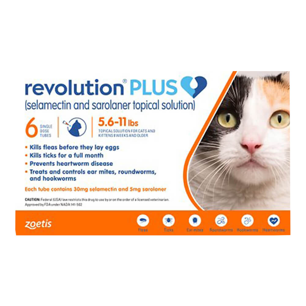 rx revolution plus feline 2.8-5.5lbs single