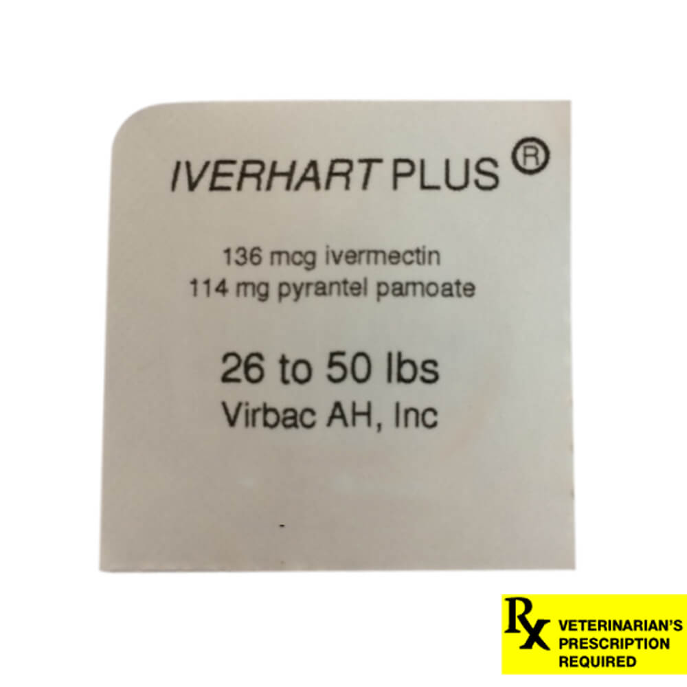 rx iverhart plus 26-50lbs x 1 tablet