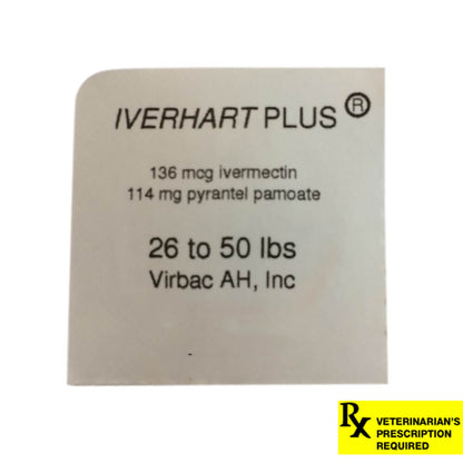 Rx Iverhart Plus 26-50lbs x 1 tablet