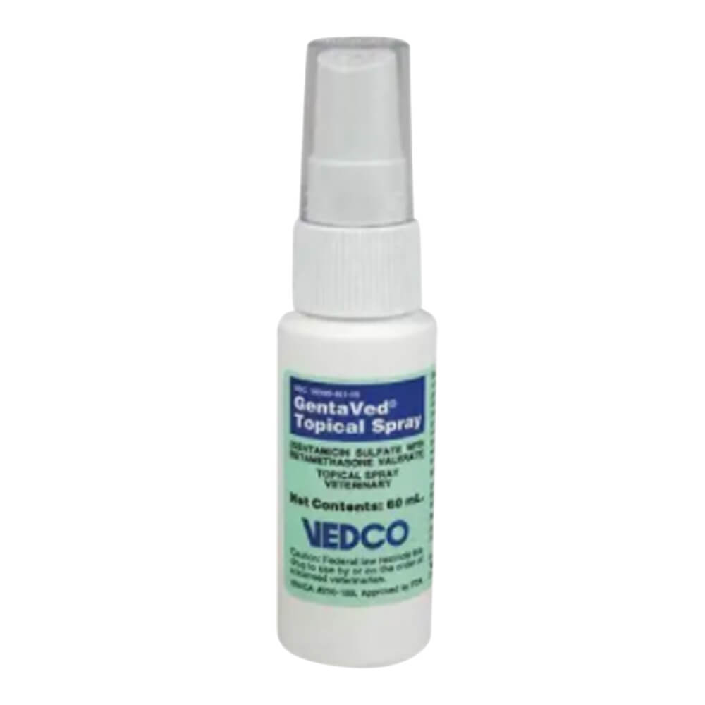 rx gentaved topical spray x 60ml bottle