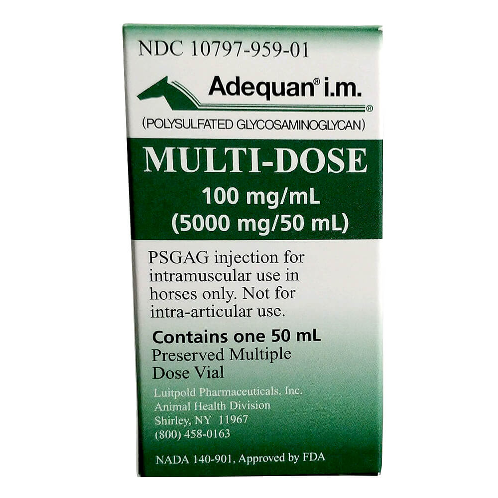 rx adequan i.m. multi-dose 100mg/ml x 50ml vial